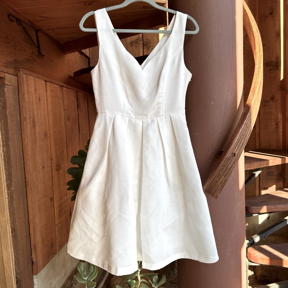 Classy ModCloth Tea-length Wedding Dress